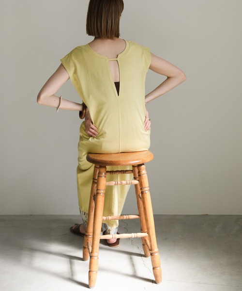 select MOCA（セレクトモカ）の「2020 SS ハーフスリーブワンピース（ワンピース・レディース・ライトグリーン/ライトイエロー/グレイッシュベージュ・FREE）」の22枚目の写真