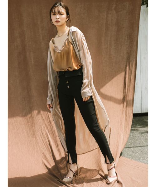 RESEXXY（リゼクシー）の「ハイウエストスキニーパンツ（その他パンツ・レディース・ブラック/その他1・FREE）」の3枚目の写真