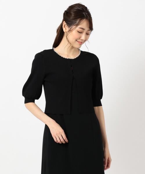 TOCCA（トッカ）の「【洗える！】PEARL TRIM KNIT ボレロ