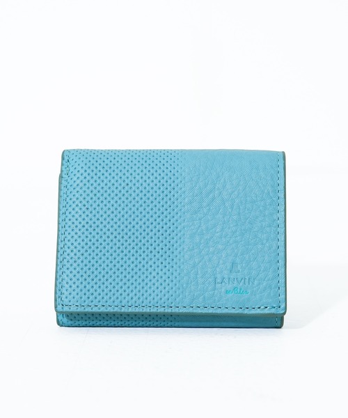 LANVIN en Bleu(ランバンオンブルー)の「【LANVIN en Bleu/ランバン オン ブルー】 トニー 三つ折りコンパクトウォレット(財布・メンズ・ブルー/ネイビー/ホワイト・FREE)」の3枚目の写真