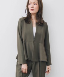 奏 HERENCIA ヘレンチア ドルマン コットン　ジャケット HERENCIA（ヘレンチア）｜ノーカラージャケット一覧 - WEAR