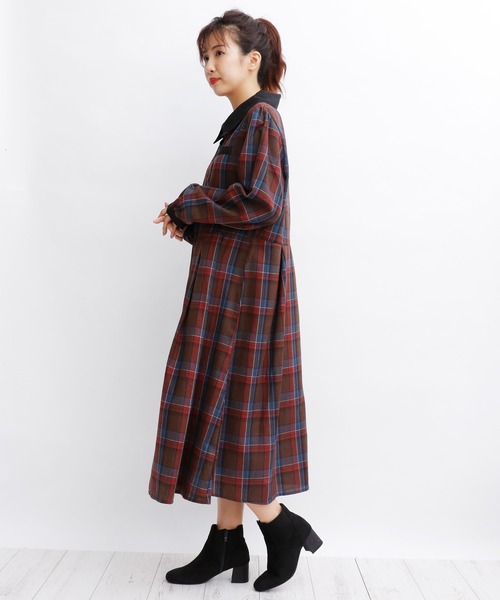 attagirl(アタガール)の「チャンキーヒール ショートブーツ(ブーツ・レディース・ブラック/ブラック系その他/ブラウン系その他・LL/S/M/L)」の10枚目の写真