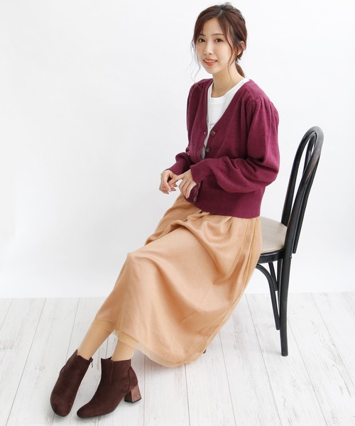 attagirl(アタガール)の「チャンキーヒール ショートブーツ(ブーツ・レディース・ブラック/ブラック系その他/ブラウン系その他・LL/S/M/L)」の11枚目の写真
