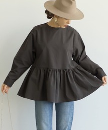 coca（coca） | ウエストギャザーフレアトップス(シャツ/ブラウス)