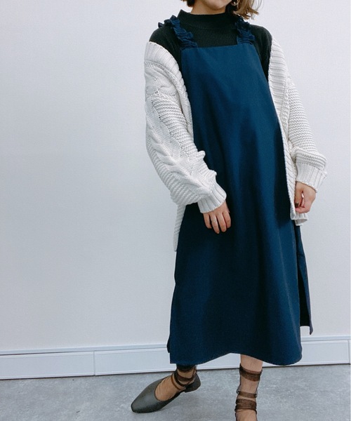 セール】フリルストラップワンピース【ZOZO限定アイテム