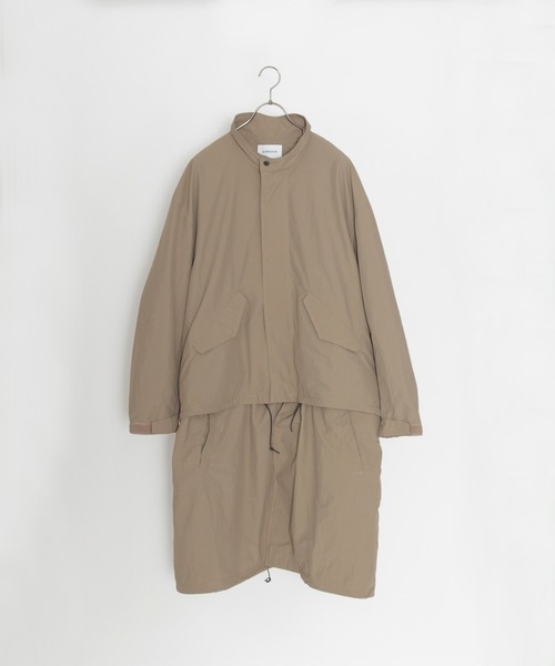 AIMNAIM(エイムネイム)の「2WAY MODS COAT(モッズコート・メンズ・ブラック/カーキ/サンドベージュ・MEDIUM/LARGE)」の2枚目の写真