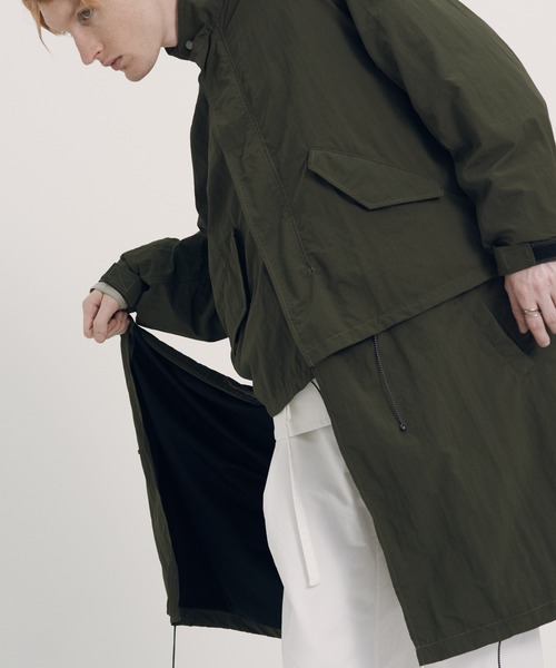 AIMNAIM(エイムネイム)の「2WAY MODS COAT(モッズコート・メンズ・ブラック/カーキ/サンドベージュ・MEDIUM/LARGE)」の5枚目の写真