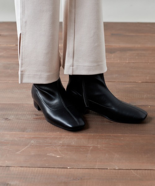 cepo（セポ）の「キリカエストレッチショートブーツ（ブーツ・レディース・ブラック/オフホワイト・M/L）」の2枚目の写真