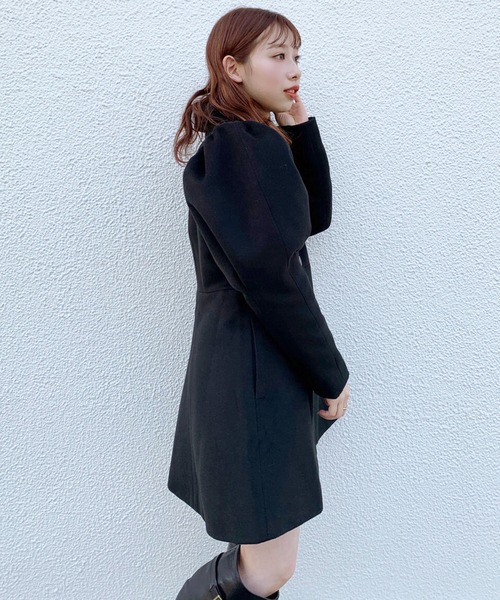 one after another NICE CLAUP（ワンアフターアナザーナイスクラップ）の「袖コンシャスコート（その他アウター・レディース・アイボリー/ブラック/チェック・FREE）」の15枚目の写真