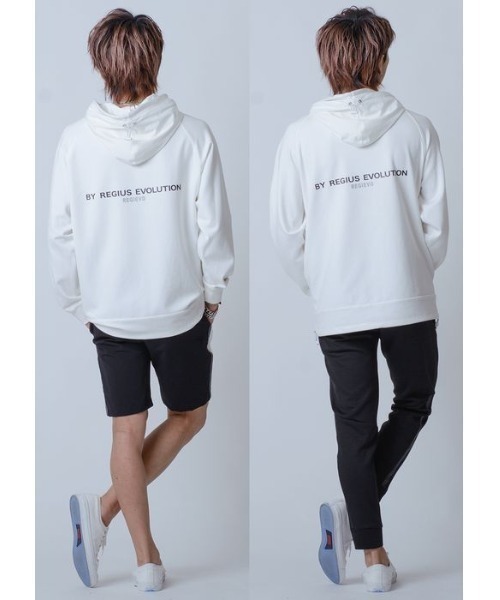 REGIEVO（レジエボ）の「REGIEVO ラグラン ビッグシルエットパーカー（パーカー・メンズ・ベージュ系その他/ブラック/ブラック系その他/オフホワイト・L/XL/M）」の14枚目の写真