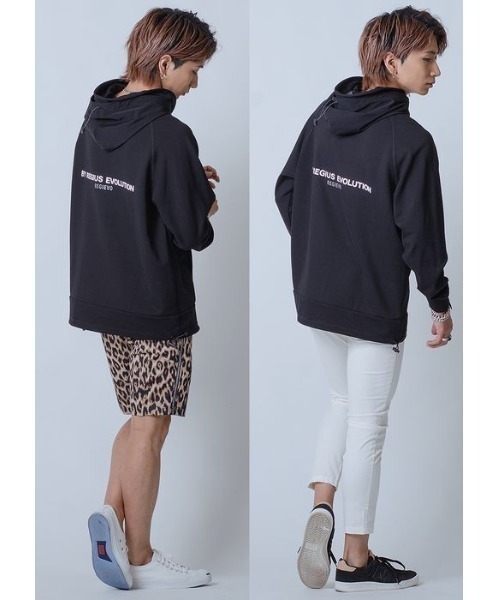 REGIEVO（レジエボ）の「REGIEVO ラグラン ビッグシルエットパーカー（パーカー・メンズ・ベージュ系その他/ブラック/ブラック系その他/オフホワイト・L/XL/M）」の22枚目の写真