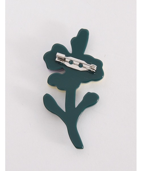 POU DOU DOU(プードゥドゥ)の「ランドスケープ3輪花ブローチ(ブローチ/コサージュ・レディース・パープル・8)」の5枚目の写真