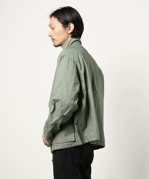 BACK NUMBER（バックナンバー）の「【BACK NUMBER】ビッグシルエットミリタリーアウター（ミリタリージャケット・メンズ・オフホワイト/ケリー・M/L/XL）」の3枚目の写真