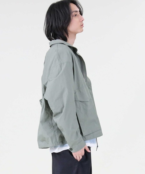 BACK NUMBER（バックナンバー）の「【BACK NUMBER】ビッグシルエットミリタリーアウター（ミリタリージャケット・メンズ・オフホワイト/ケリー・M/L/XL）」の10枚目の写真