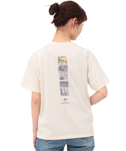 チチカカ（チチカカ）の「バックラインフォトＴシャツ（Tシャツ/カットソー・レディース・ホワイト/ブルー・FREE）」の7枚目の写真