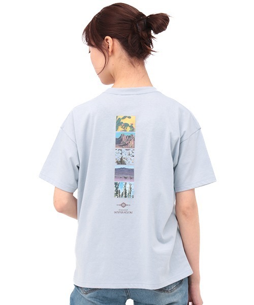 チチカカ（チチカカ）の「バックラインフォトＴシャツ（Tシャツ/カットソー・レディース・ホワイト/ブルー・FREE）」の8枚目の写真