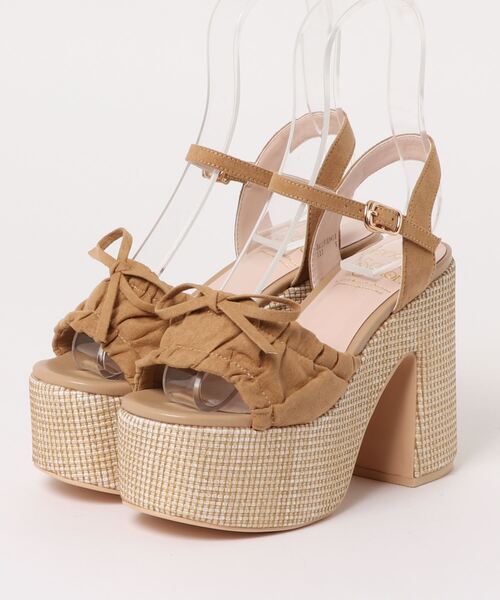 Honey Salon（ハニーサロン）の「ギャザーリボンサンダル（サンダル・レディース・ベージュ・M/S/L）」の13枚目の写真