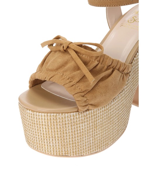 Honey Salon（ハニーサロン）の「ギャザーリボンサンダル（サンダル・レディース・ベージュ・M/S/L）」の9枚目の写真