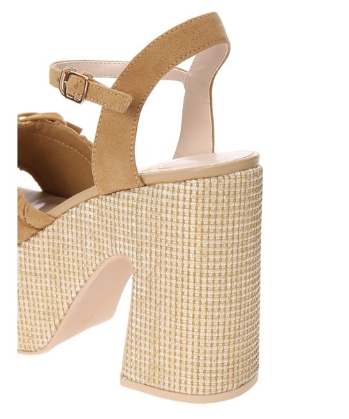 Honey Salon（ハニーサロン）の「ギャザーリボンサンダル（サンダル・レディース・ベージュ・M/S/L）」の7枚目の写真