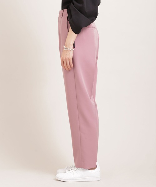 NANO universe（ナノユニバース）の「アジャストマジック 吸水速乾 センタープレスパンツ（スラックス・レディース・ピンク/ライトイエロー/ライトベージュ・38/36）」の13枚目の写真