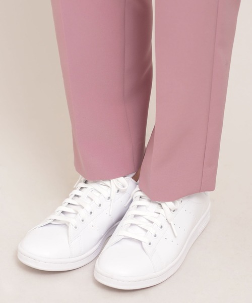 NANO universe（ナノユニバース）の「アジャストマジック 吸水速乾 センタープレスパンツ（スラックス・レディース・ピンク/ライトイエロー/ライトベージュ・38/36）」の5枚目の写真