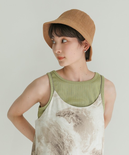 select MOCA(セレクトモカ)の「リネンタッチバケットハット(ハット・レディース・ブラック/アイボリー/ライトブラウン・FREE)」の13枚目の写真