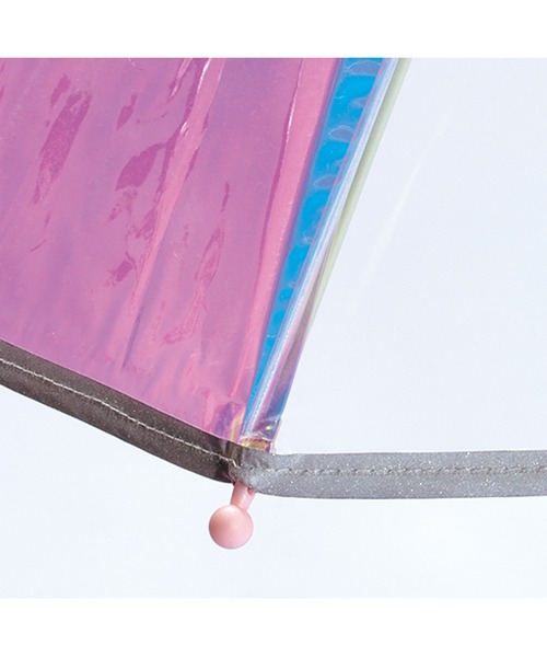 Wpc.（ダブリュピーシー）の「キッズ シャイニーアンブレラ shiny plastic umbrella（長傘・キッズ・ピンク・FREE）」の3枚目の写真