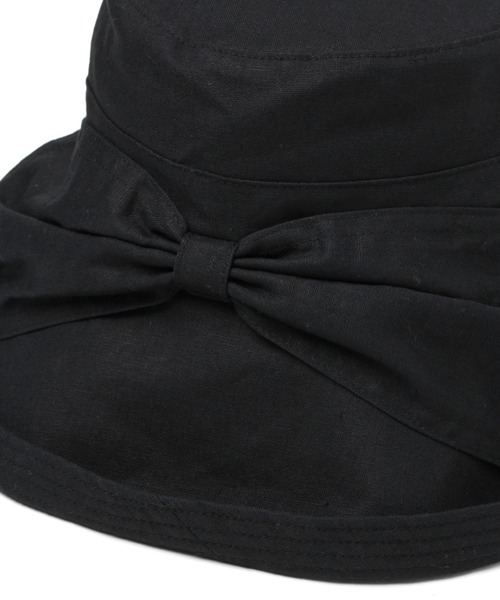 studio CLIP(スタディオクリップ)の「アソートリネン混キャペリン(ハット・レディース・ブラック/グレー/ナチュラル・FREE)」の13枚目の写真