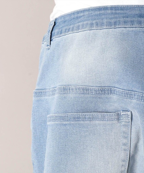 BAYBLO(ベイブロ)の「(BB)【ユニセックス】デニム サルエル パンツ(デニムパンツ・メンズ・ダークインディゴブルー/ワンウォッシュ/ライトインディゴブルー/ブラック・MEDIUM/X-LARGE/LARGE)」の19枚目の写真