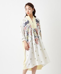 ふりふ | 【キクマツバメ】バンドカラーワンピース(ワンピース)