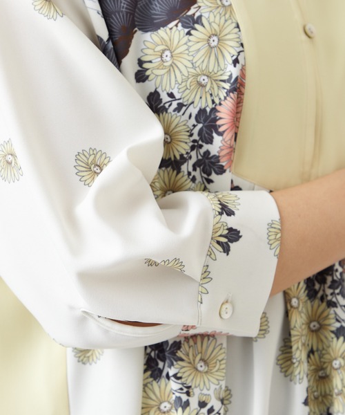 ふりふ（フリフ）の「【キクマツバメ】バンドカラーワンピース（ワンピース・レディース・イエロー・FREE）」の6枚目の写真