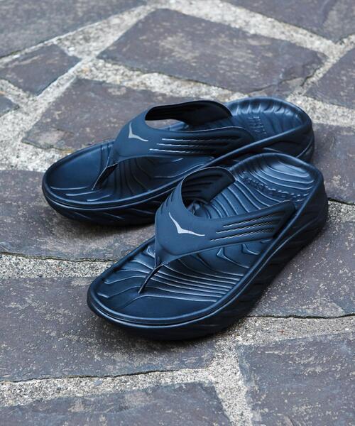HOKA（ホカ）の「＜HOKA ONE ONE＞ ORA RECOVERY FLIP/オラ リカバリー フリップ（サンダル・メンズ・ブラック/ネイビー・9/10/8/7）」の2枚目の写真