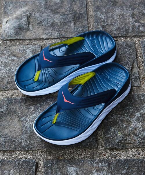 HOKA（ホカ）の「＜HOKA ONE ONE＞ ORA RECOVERY FLIP/オラ リカバリー フリップ（サンダル・メンズ・ブラック/ネイビー・9/10/8/7）」の7枚目の写真