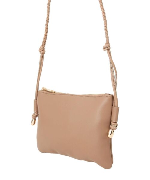 LAGUNAMOON（ラグナムーン）の「ポーチポシェット（ショルダーバッグ・レディース・ホワイト/モカ・FREE）」の4枚目の写真