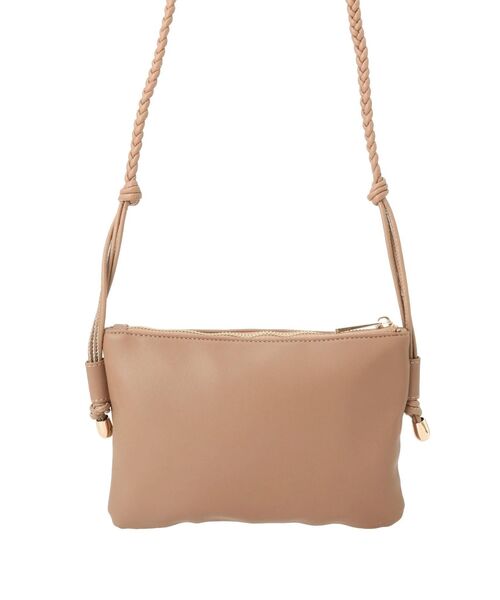 LAGUNAMOON（ラグナムーン）の「ポーチポシェット（ショルダーバッグ・レディース・ホワイト/モカ・FREE）」の5枚目の写真