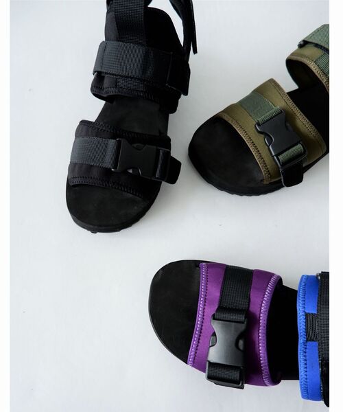 MANASTASH（マナスタッシュ）の「MANASTASH/マナスタッシュ　WS QUARZ SANDAL　 ネオプレーンサンダル（サンダル・レディース・ブラック/オリーブ/マルチ・38/36/37）」の12枚目の写真