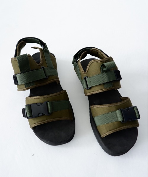 MANASTASH（マナスタッシュ）の「MANASTASH/マナスタッシュ　WS QUARZ SANDAL　 ネオプレーンサンダル（サンダル・レディース・ブラック/オリーブ/マルチ・38/36/37）」の3枚目の写真