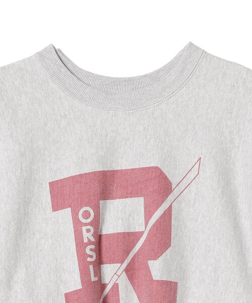 orSlow（オアスロウ）の「orSlow / R PRINT REVERSE WEAVE SUPER HEAVY WEIGHT CREW NECK SWEAT SHIRT Rプリント リバ（スウェット・メンズ・ライトグレー・2(M)）」の3枚目の写真