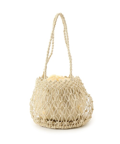 AG by aquagirl(エージーバイアクアガール)の「◆フィルムペーパーメッシュトート巾着付き(トートバッグ・レディース・オフホワイト/ライトグリーン・00)」の20枚目の写真