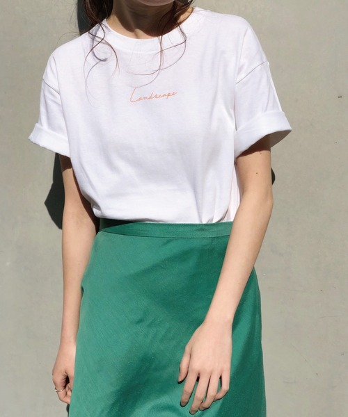 Banner Barrett（バナーバレット）の「ランドスケープTee（Tシャツ/カットソー・レディース・ホワイト系1/ブラック×ホワイト/ホワイト×グレー・38）」の2枚目の写真