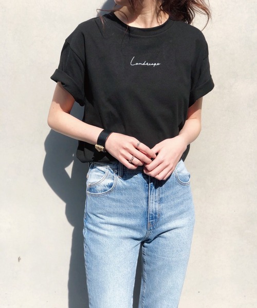 Banner Barrett（バナーバレット）の「ランドスケープTee（Tシャツ/カットソー・レディース・ホワイト系1/ブラック×ホワイト/ホワイト×グレー・38）」の3枚目の写真