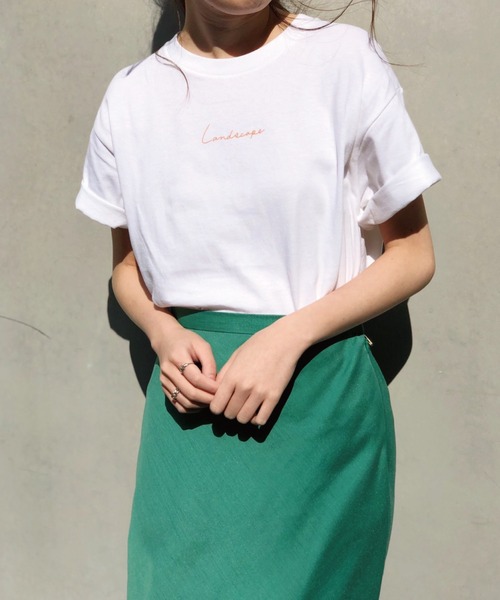 Banner Barrett（バナーバレット）の「ランドスケープTee（Tシャツ/カットソー・レディース・ホワイト系1/ブラック×ホワイト/ホワイト×グレー・38）」の10枚目の写真