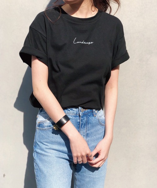 Banner Barrett（バナーバレット）の「ランドスケープTee（Tシャツ/カットソー・レディース・ホワイト系1/ブラック×ホワイト/ホワイト×グレー・38）」の6枚目の写真