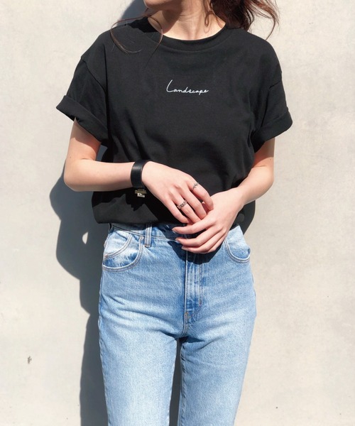 Banner Barrett（バナーバレット）の「ランドスケープTee（Tシャツ/カットソー・レディース・ホワイト系1/ブラック×ホワイト/ホワイト×グレー・38）」の8枚目の写真