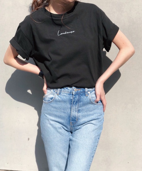 Banner Barrett（バナーバレット）の「ランドスケープTee（Tシャツ/カットソー・レディース・ホワイト系1/ブラック×ホワイト/ホワイト×グレー・38）」の7枚目の写真