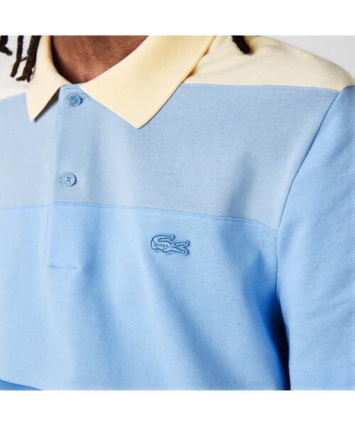 LACOSTE(ラコステ)の「フロントパネルボーダーポロシャツ(ポロシャツ・メンズ・ピンク/ブルー/グリーン・4/5/3/2)」の9枚目の写真