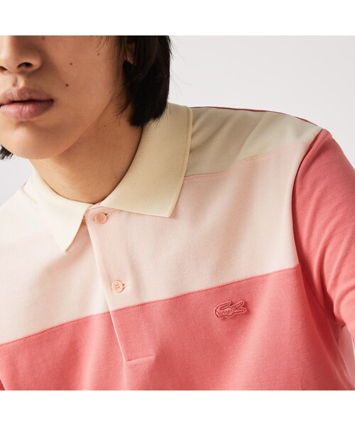 LACOSTE(ラコステ)の「フロントパネルボーダーポロシャツ(ポロシャツ・メンズ・ピンク/ブルー/グリーン・4/5/3/2)」の8枚目の写真