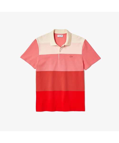 LACOSTE(ラコステ)の「フロントパネルボーダーポロシャツ(ポロシャツ・メンズ・ピンク/ブルー/グリーン・4/5/3/2)」の5枚目の写真