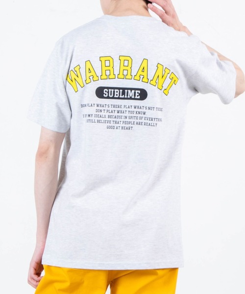 WEGO(ウィゴー)の「WEGO/アソートバックロゴプリント半袖Tシャツ(Tシャツ/カットソー・メンズ・スミクロ/オートミール・SMALL/MEDIUM/X-LARGE/LARGE)」の2枚目の写真