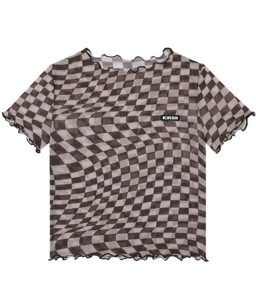 KIRSH(キルシー)の「『KIRSH/キルシー』WAVE STITCH CROP T-SHIRT KH/ウエーブステッチクロップド丈 半袖Tシャツ(Tシャツ/カットソー・レディース・ブラウン/アイボリー・FREE)」の22枚目の写真
